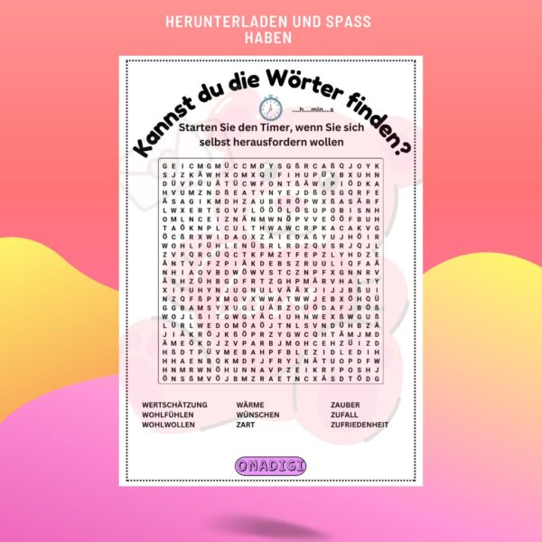 Valentinstag Wortsuche - Puzzle-Fans | Auf Deutsch - Image 4