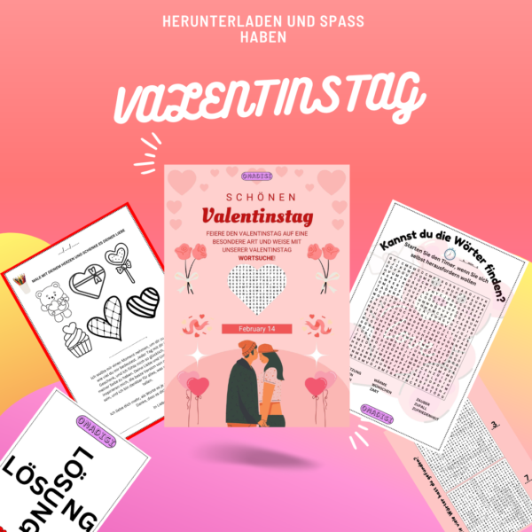 Valentinstag Wortsuche - Puzzle-Fans | Auf Deutsch